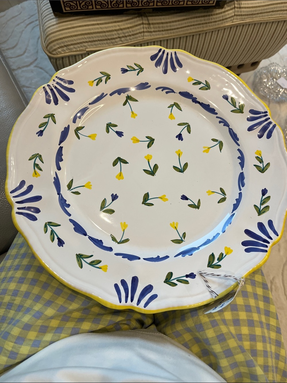Large platter. Italian farm house. Made in Italy 🇮🇹 14 inch diameter
